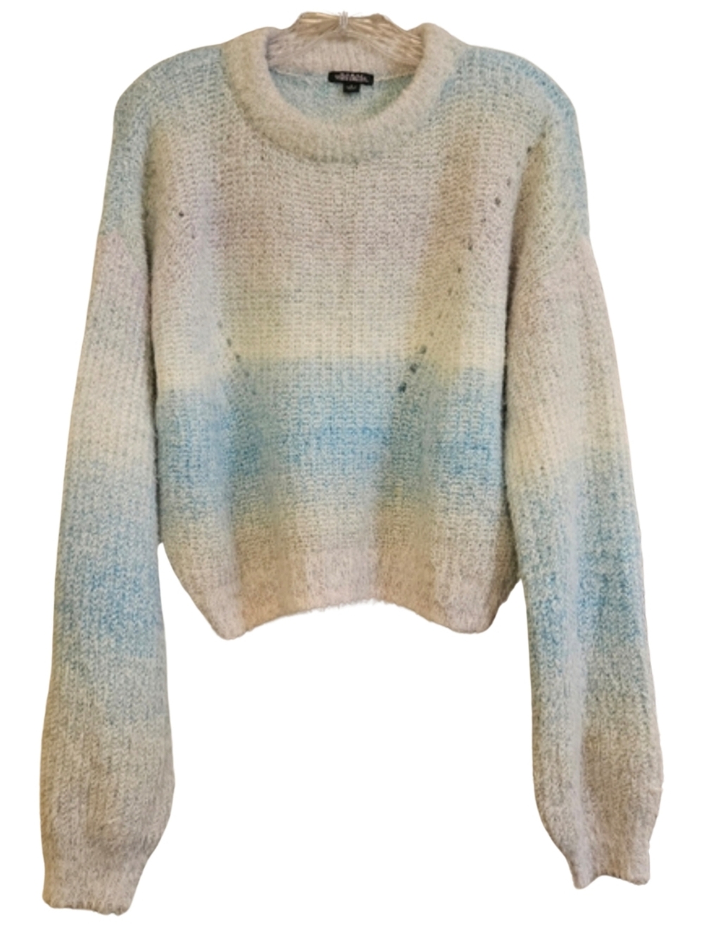 Wild Fable M Space-dye Crewneck Sweater Muted Blue AJ-1978